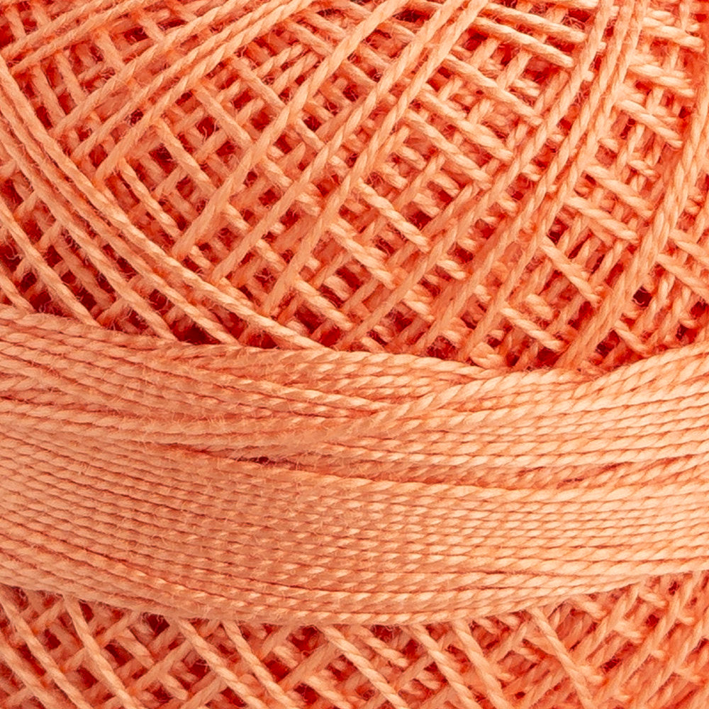 Domino Cotton Perle Size 12 Embroidery Thread (5 g), Light Orange - 4590012-09575