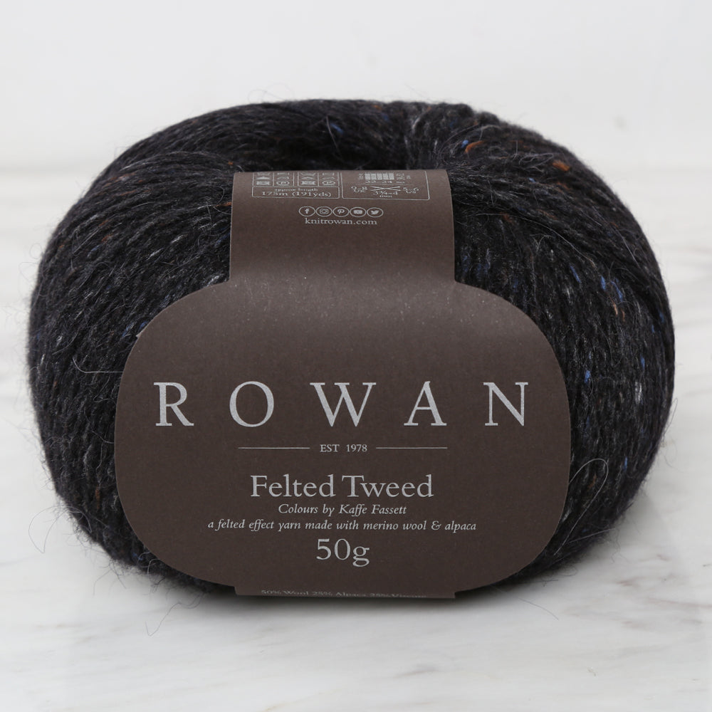 Rowan Felted Tweed Yarn, Black -  211