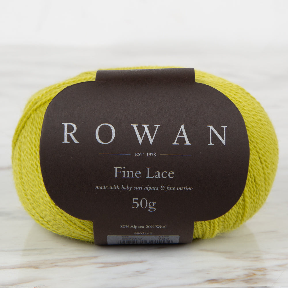 Rowan Fine Lace 50gr Hand Knitting Yarn, Green- 00959