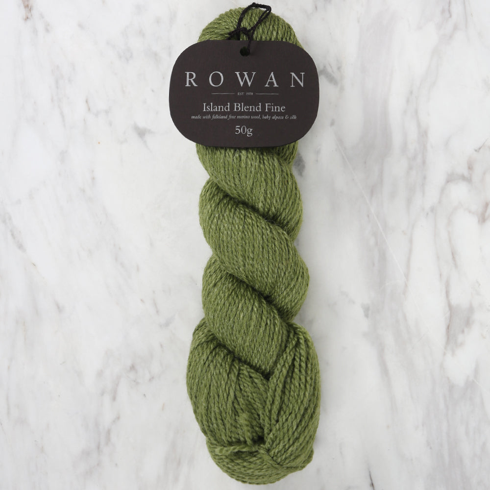 Rowan Island Blend Fine Hand Knitting Yarn, Green - 104