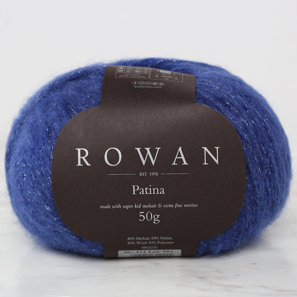 Rowan Patina Glittery Hand Knitting Yarn Dark Blue  - 414