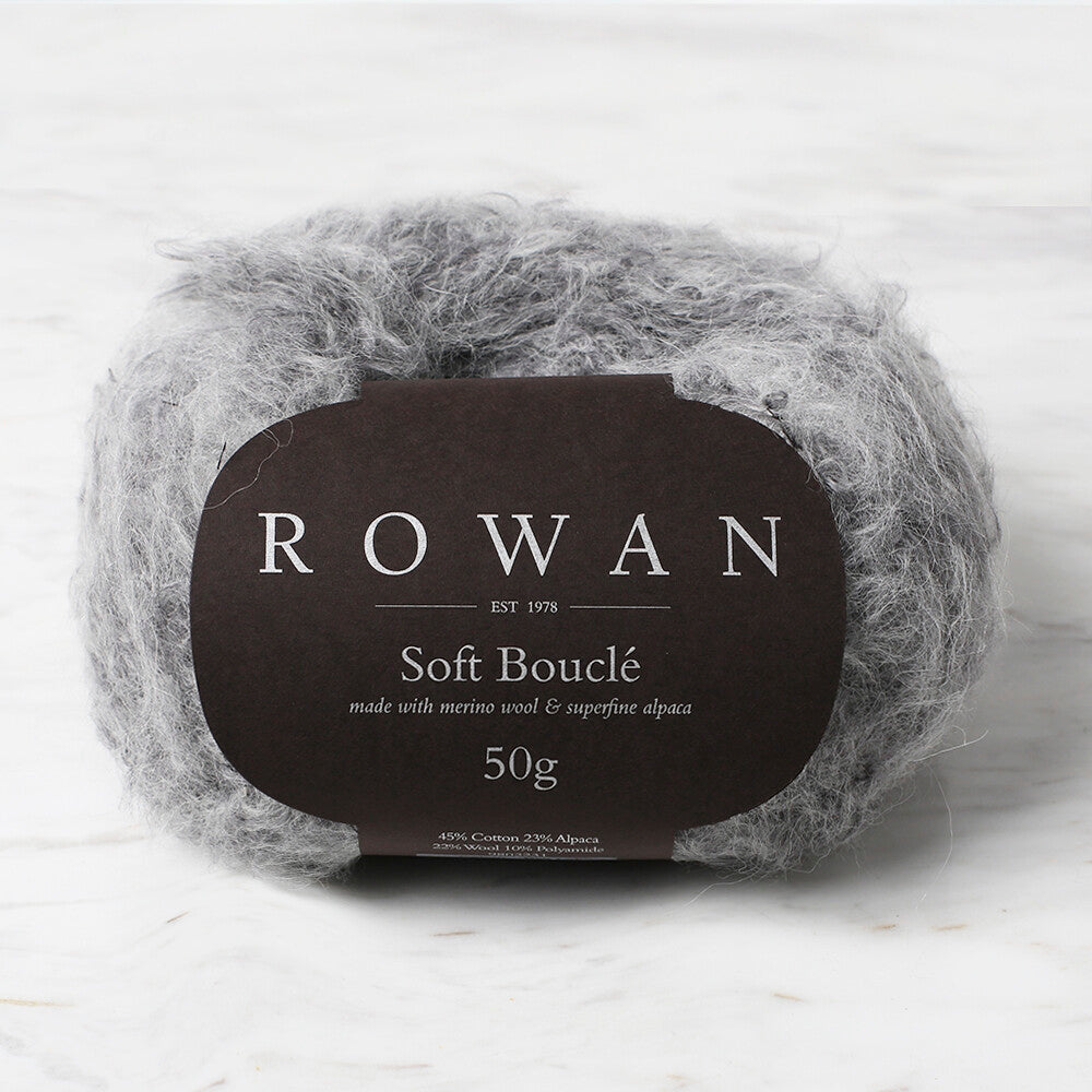 Rowan Soft Boucle Yarn, Grey - 603