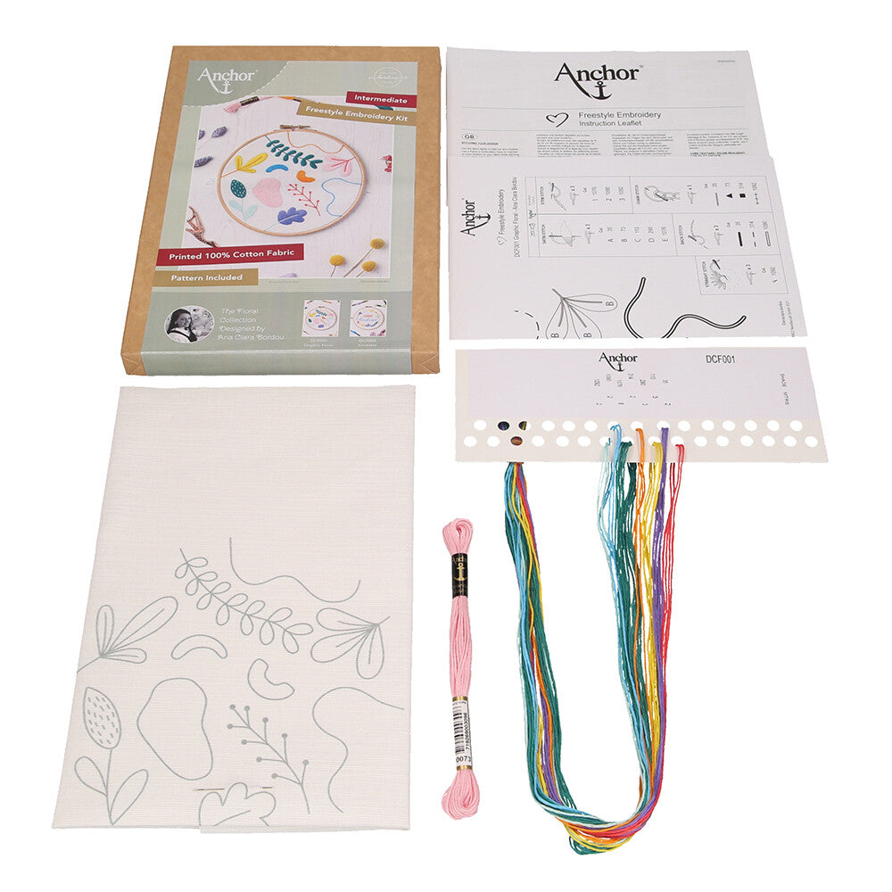 Anchor Embroidery Kit 20cm 7.87" DCF001