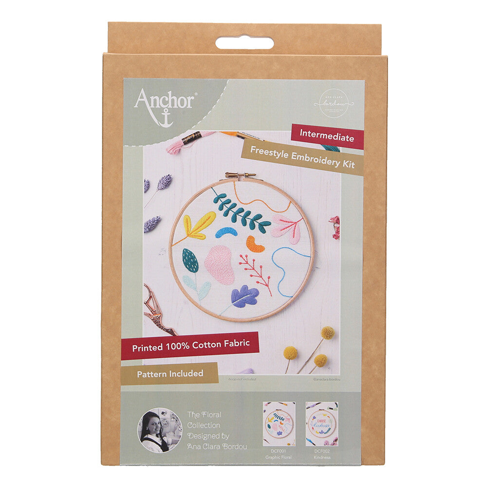 Anchor Embroidery Kit 20cm 7.87" DCF001