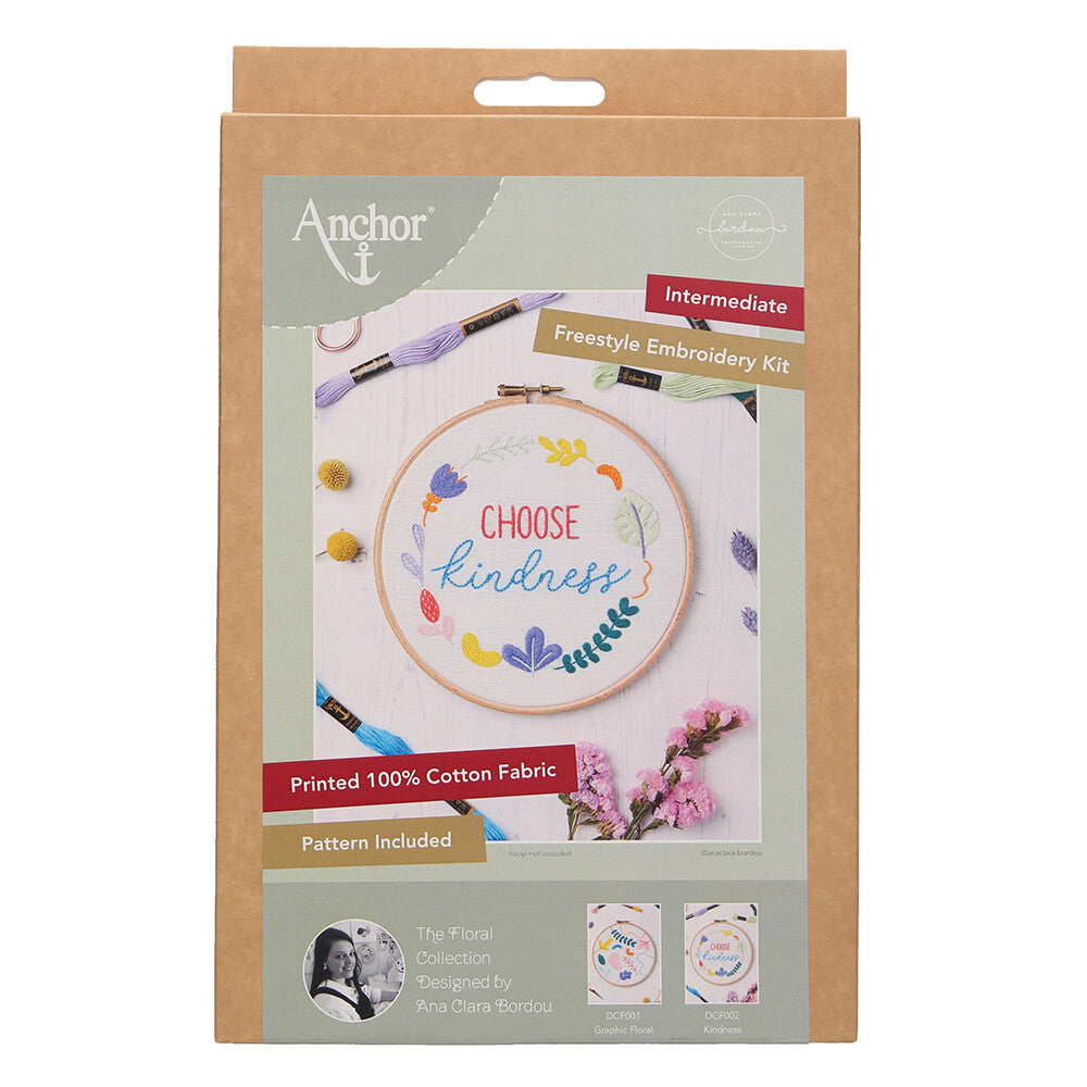 Anchor Embroidery Kit 20cm 7.87" DCF002