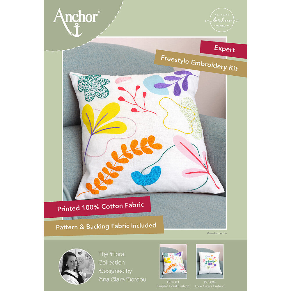 Anchor Embroidery Kit 40 x 40cm 15.75 x 15.75" DCF003