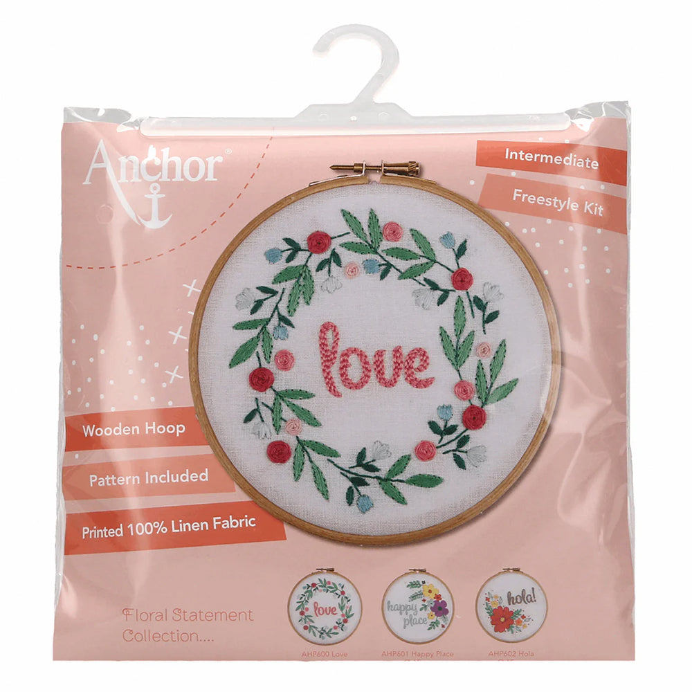 Anchor Love Embroidery Kit - AHP600