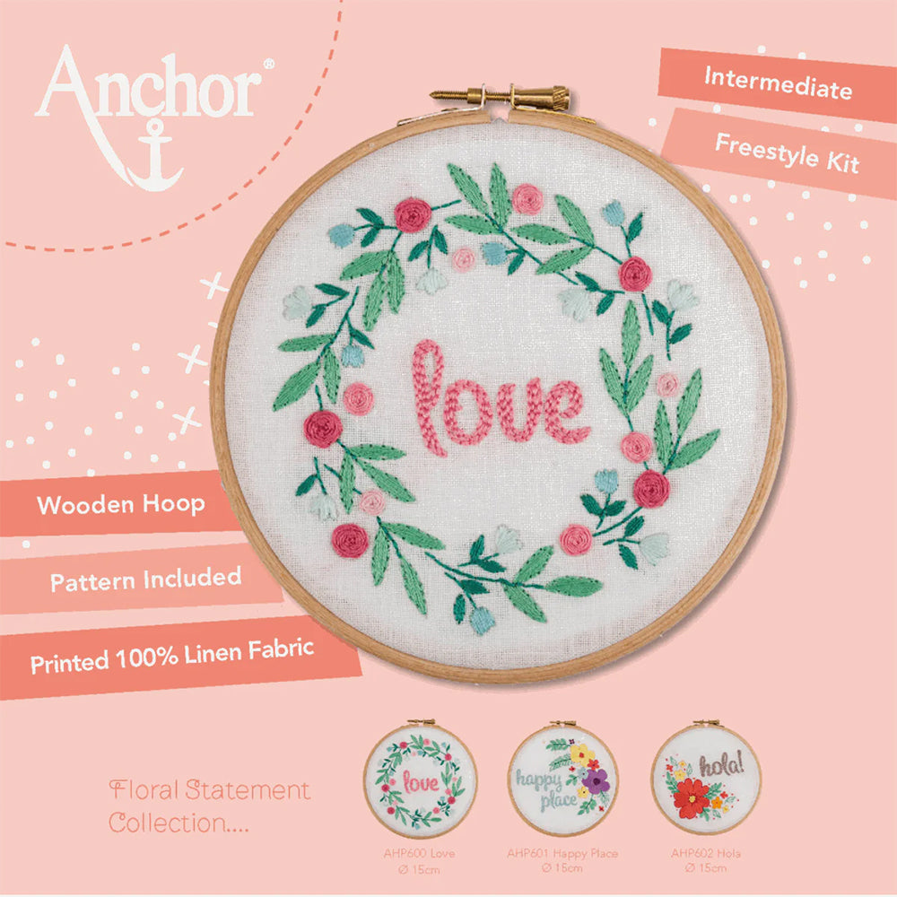 Anchor Love Embroidery Kit - AHP600