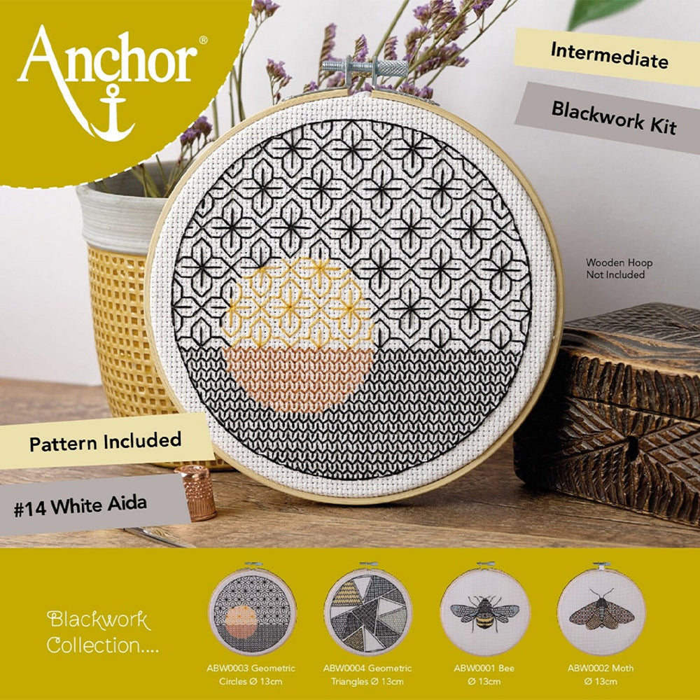 Anchor Blackwork Geometric Circles İşmele Kiti - ABW0003
