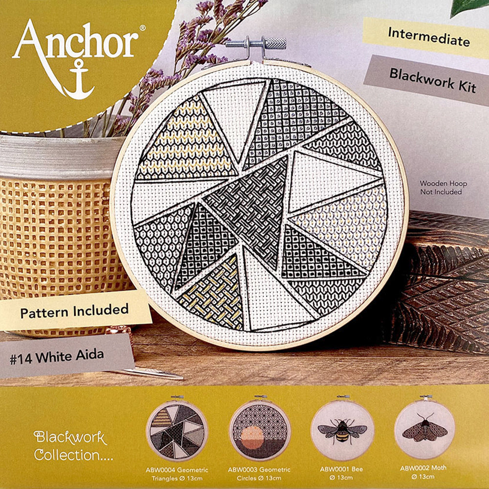 Anchor Blackwork ­Geometric Triangles Processing Kiti - ABW0004