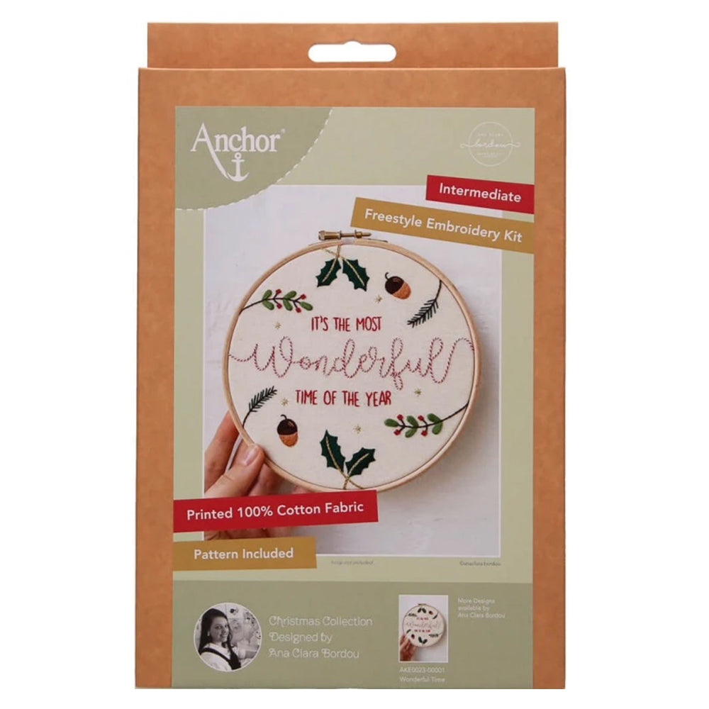 Anchor Wonderful Time Embroidery Kit - AKE0023­-00001