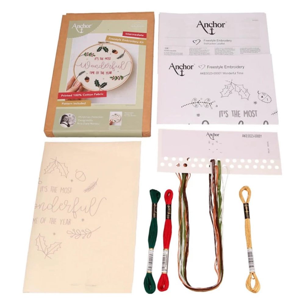 Anchor Wonderful Time Embroidery Kit - AKE0023­-00001