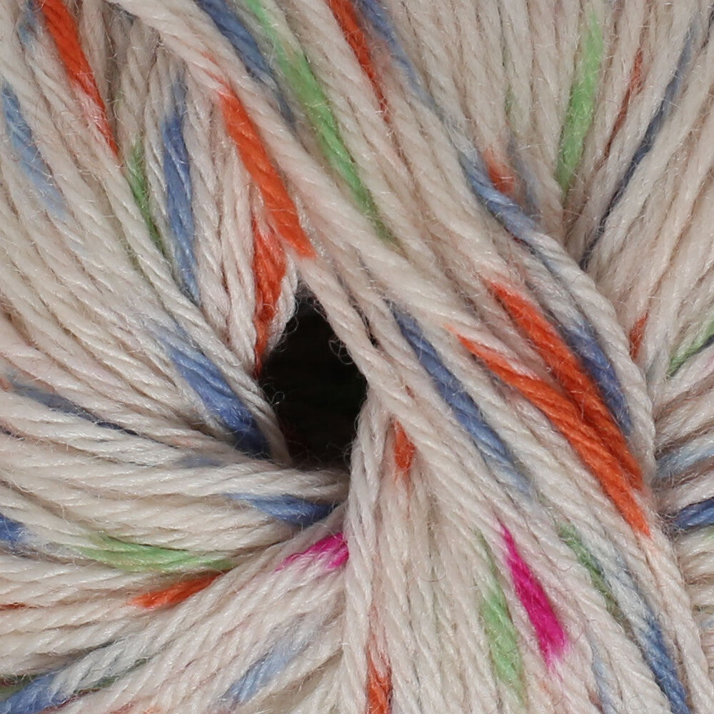 Baby Merino Print 25 gr Baby Yarn, Variegated - 008