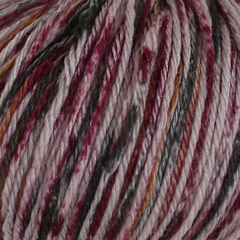 Baby Merino Print 25 gr Baby Yarn, Variegated - 010