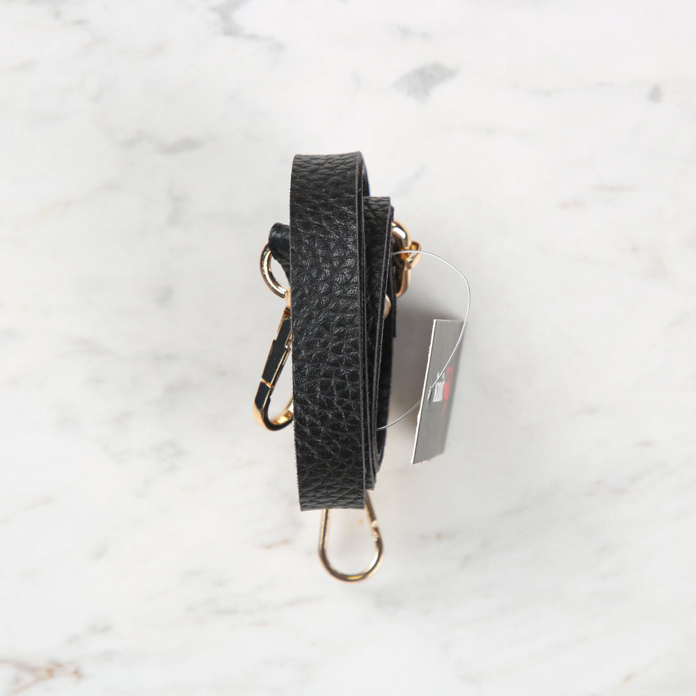 Knitme Sliding Buckle Bag Strap 135x1.5 cm Black BA-0001