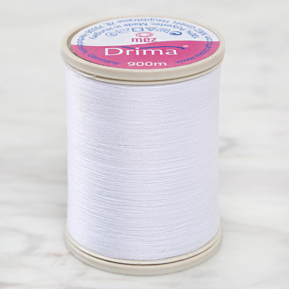 Drima Sewing Thread, 900 m, White - 1712