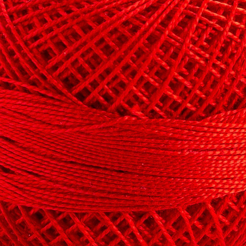 Domino Cotton Perle Size 12 Embroidery Thread (5 g), Red - 4590012-K0008