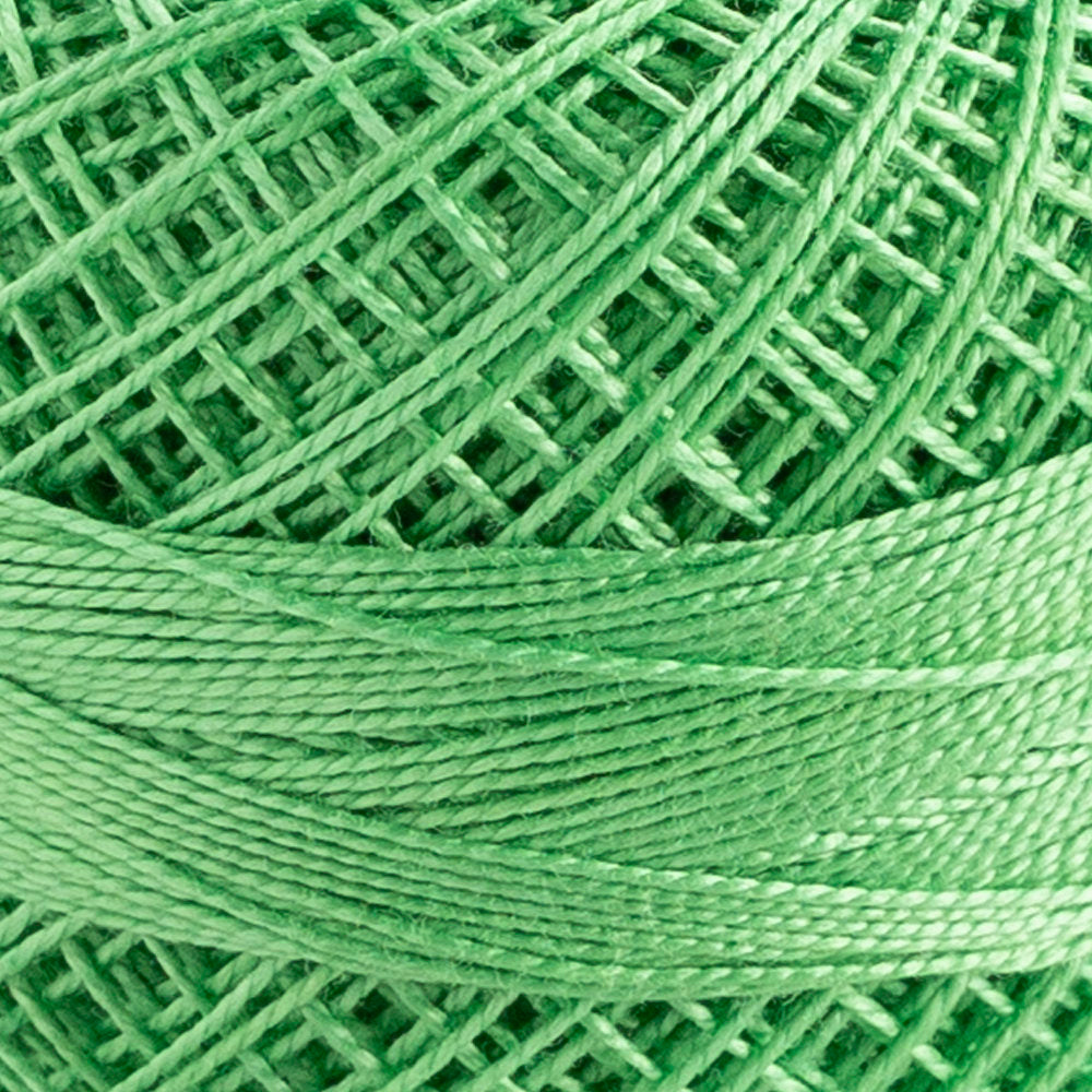 Domino Cotton Perle Size 12 Embroidery Thread (5 g), Green - 4590012-K0018