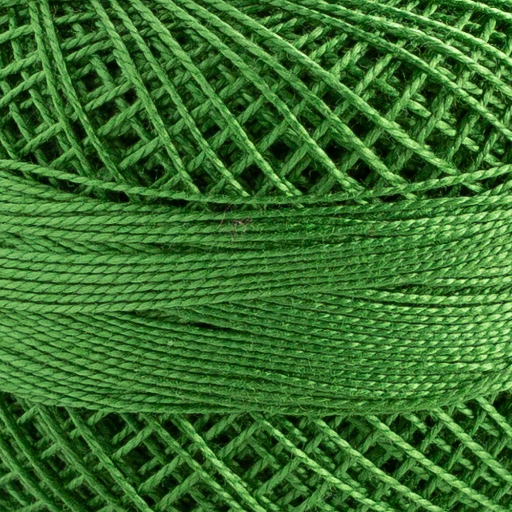 Domino Cotton Perle Size 12 Embroidery Thread (5 g), Green - 4590012-K0021