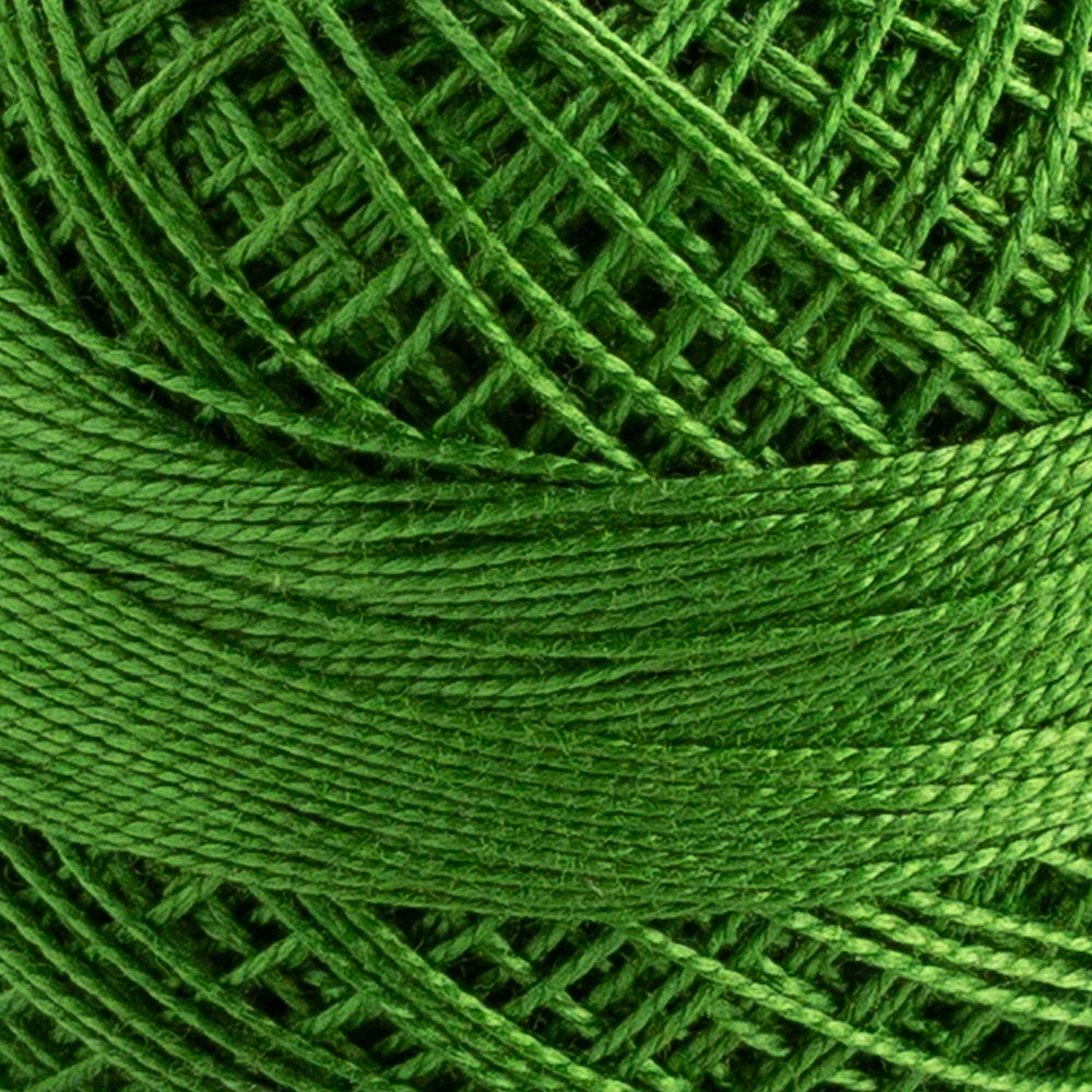 Domino Cotton Perle Size 12 Embroidery Thread (5 g), Green - 4590012-K0022