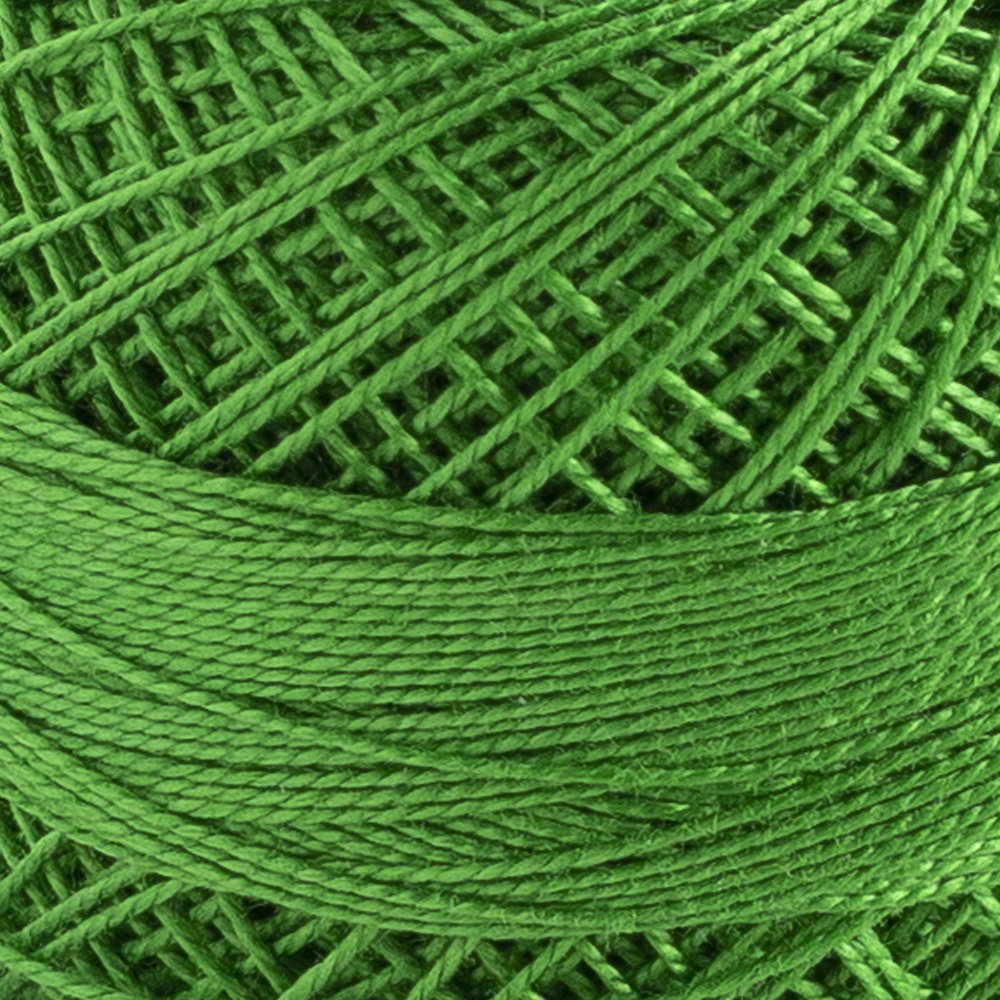 Domino Cotton Perle Size 12 Embroidery Thread (5 g), Green - 4590012-K0034