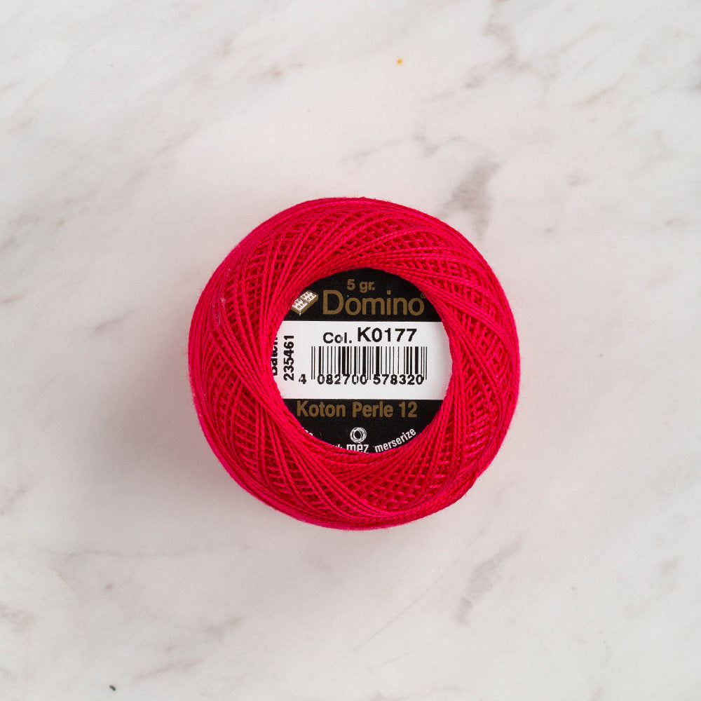 Domino Cotton Perle Size 12 Embroidery Thread (5 g), Fuschia - 4590012-K0177