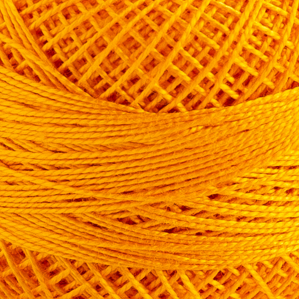 Domino Cotton Perle Size 12 Embroidery Thread (5 g), Yellow - 4590012-K0227