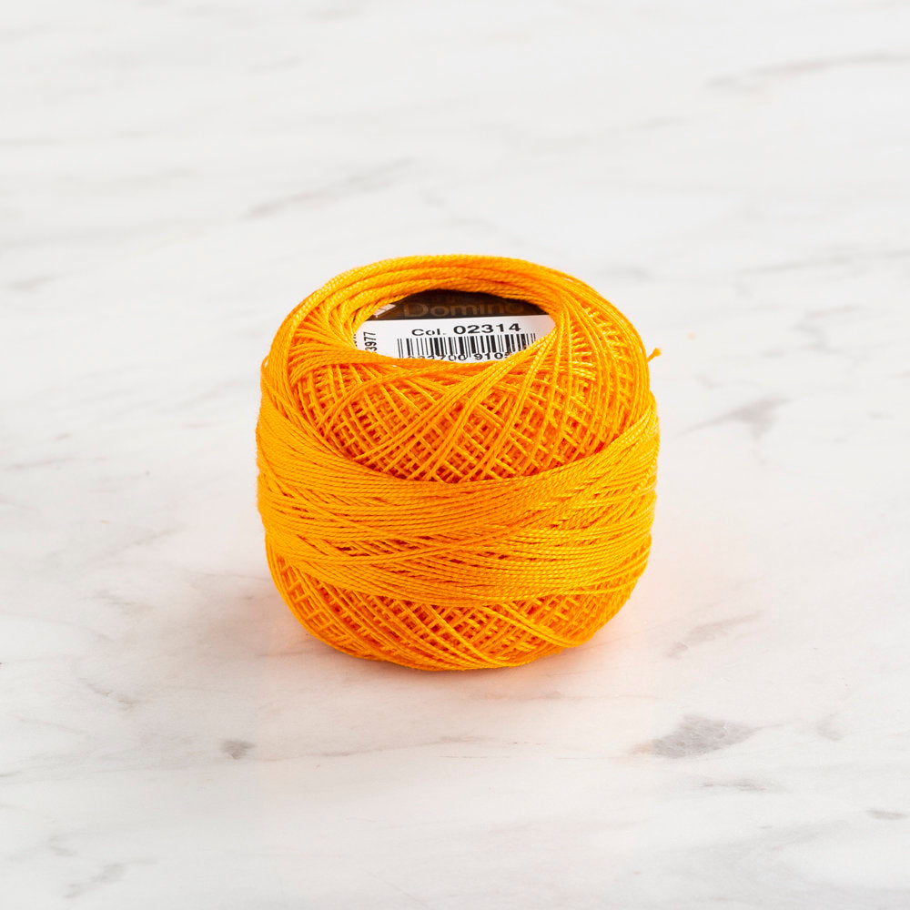 Domino Cotton Perle Size 12 Embroidery Thread (5 g), Orange - 4590012-2314