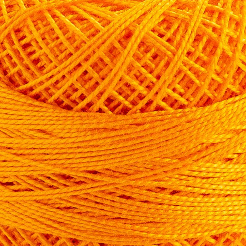 Domino Cotton Perle Size 12 Embroidery Thread (5 g), Orange - 4590012-2314