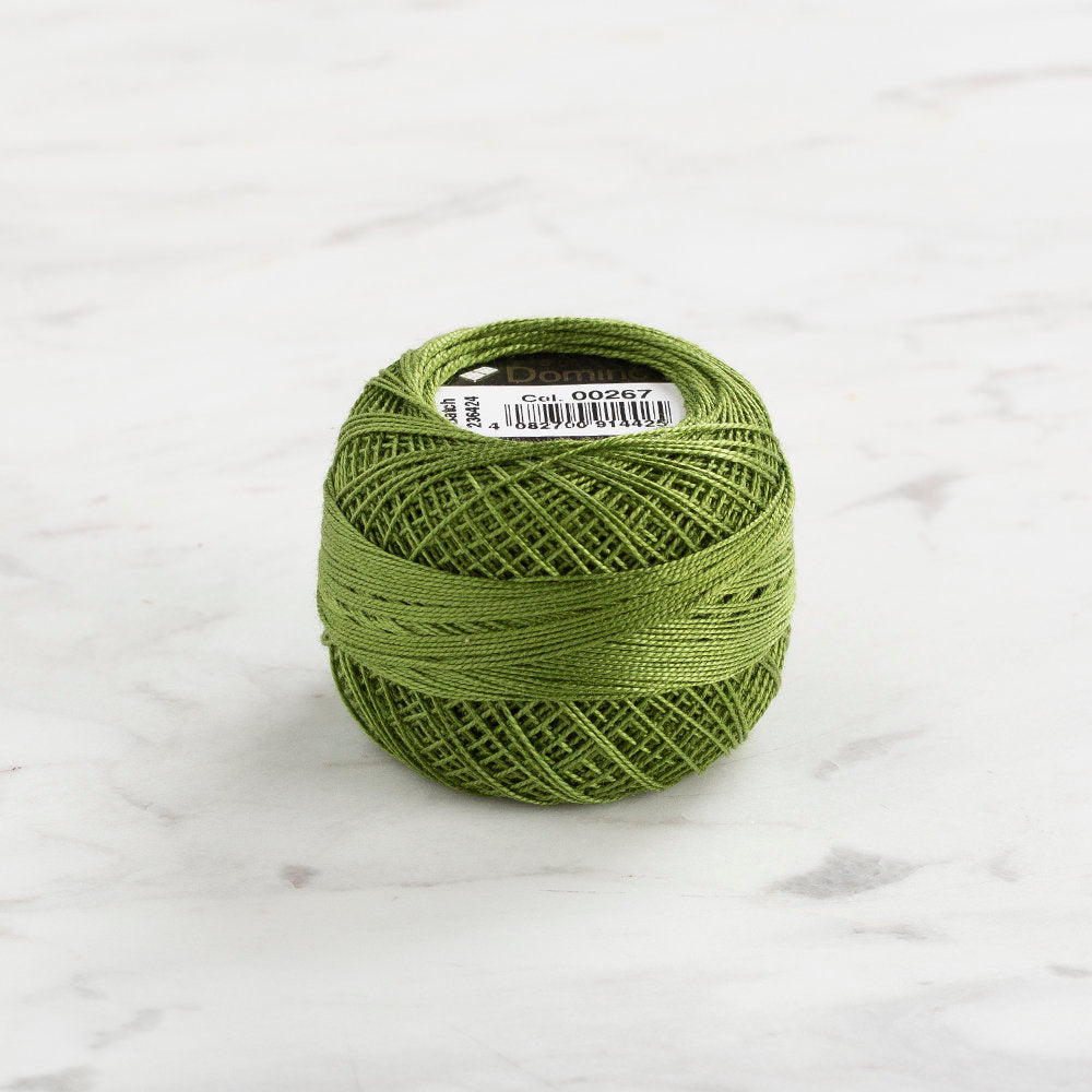 Domino Cotton Perle Size 12 Embroidery Thread (5 g), Green - 4590012-267