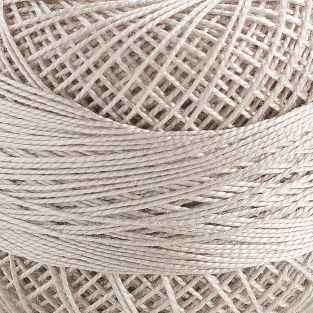 Domino Cotton Perle Size 12 Embroidery Thread (5 g), Light Grey - 4590012-397