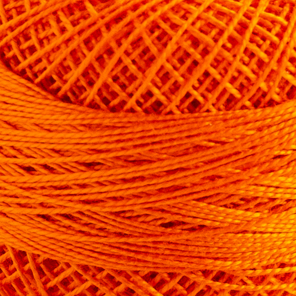 Domino Cotton Perle Size 12 Embroidery Thread (5 g), Orange - 4590012-925