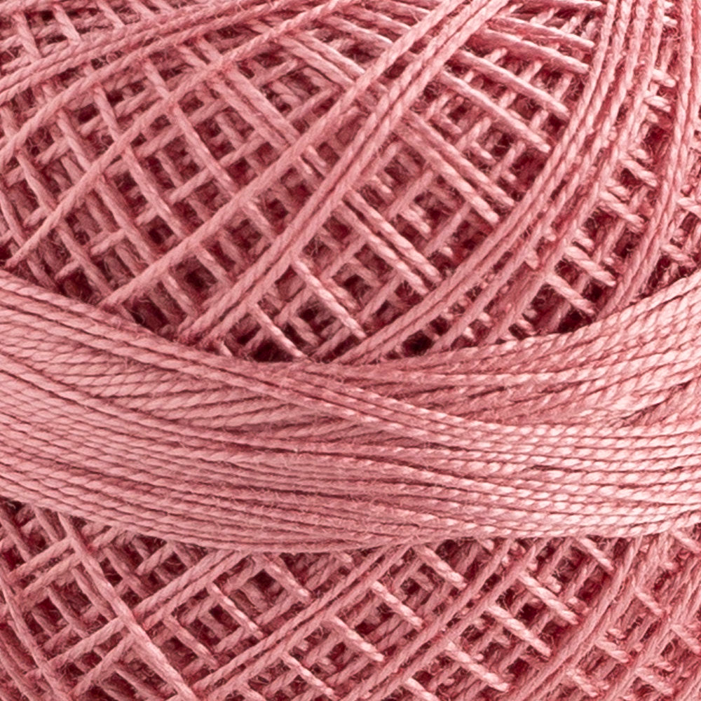 Domino Cotton Perle Size 12 Embroidery Thread (5 g), Pudra Pink - 4590012-969