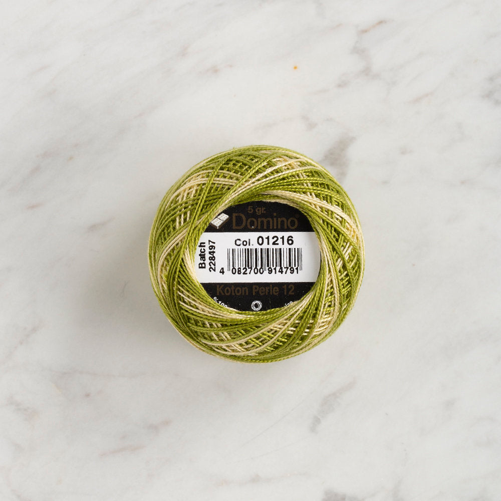 Domino Cotton Perle Size 12 Embroidery Thread (5 g), Variegated - 4590012-1216