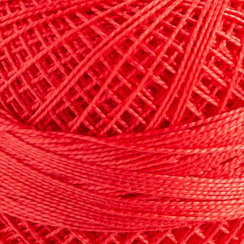 Domino Cotton Perle Size 12 Embroidery Thread (5 g), Vermilion - 4590012-2035