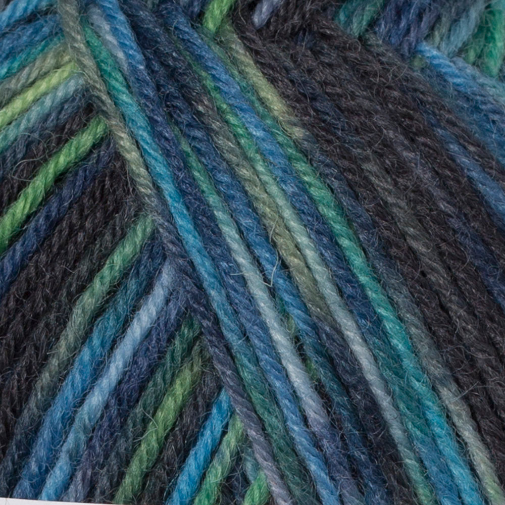 Schachenmayr  Regia 4-Ply 50gr Color Sock Yarn, Multi Blue - 9801281-04969