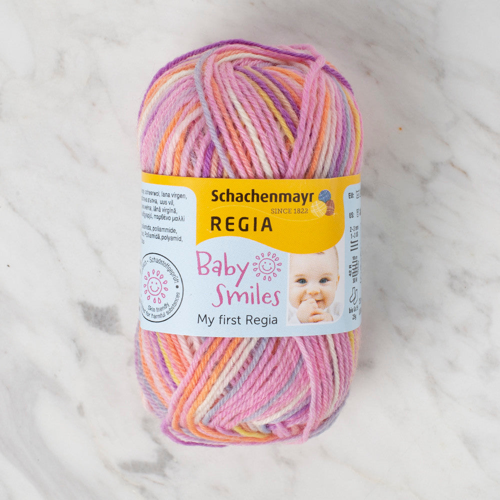 Schachenmayr Baby Smiles My First Regia 25 gr Knitting Yarn, Variegated - 9801296 - 01815