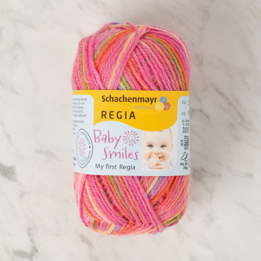 Schachenmayr Baby Smiles My First Regia 25 gr Knitting Yarn, Variegated - 9801296 - 01816