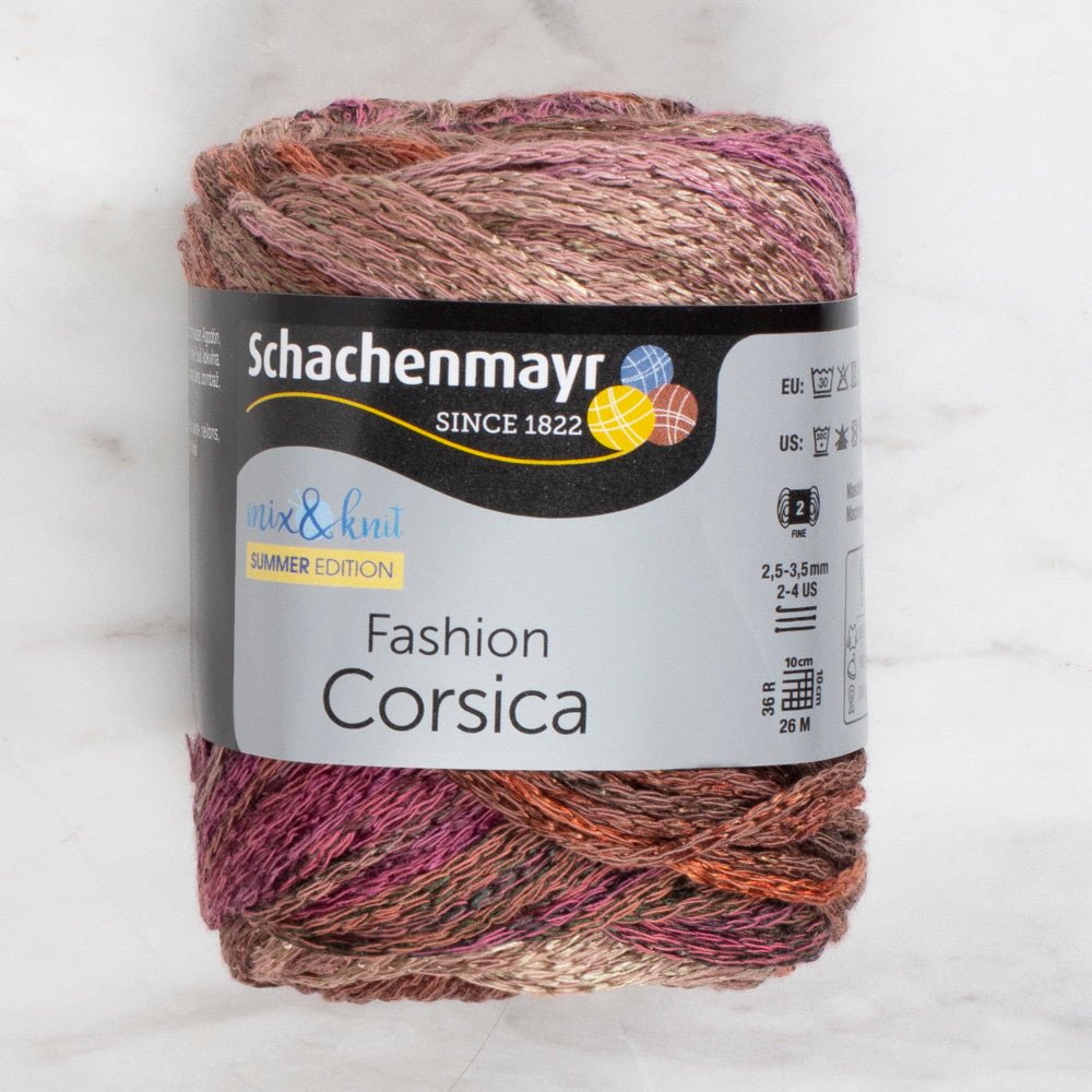 Schachenmayr Fashion Corsica 50 gr Knitting Yarn, Variegated - 00086