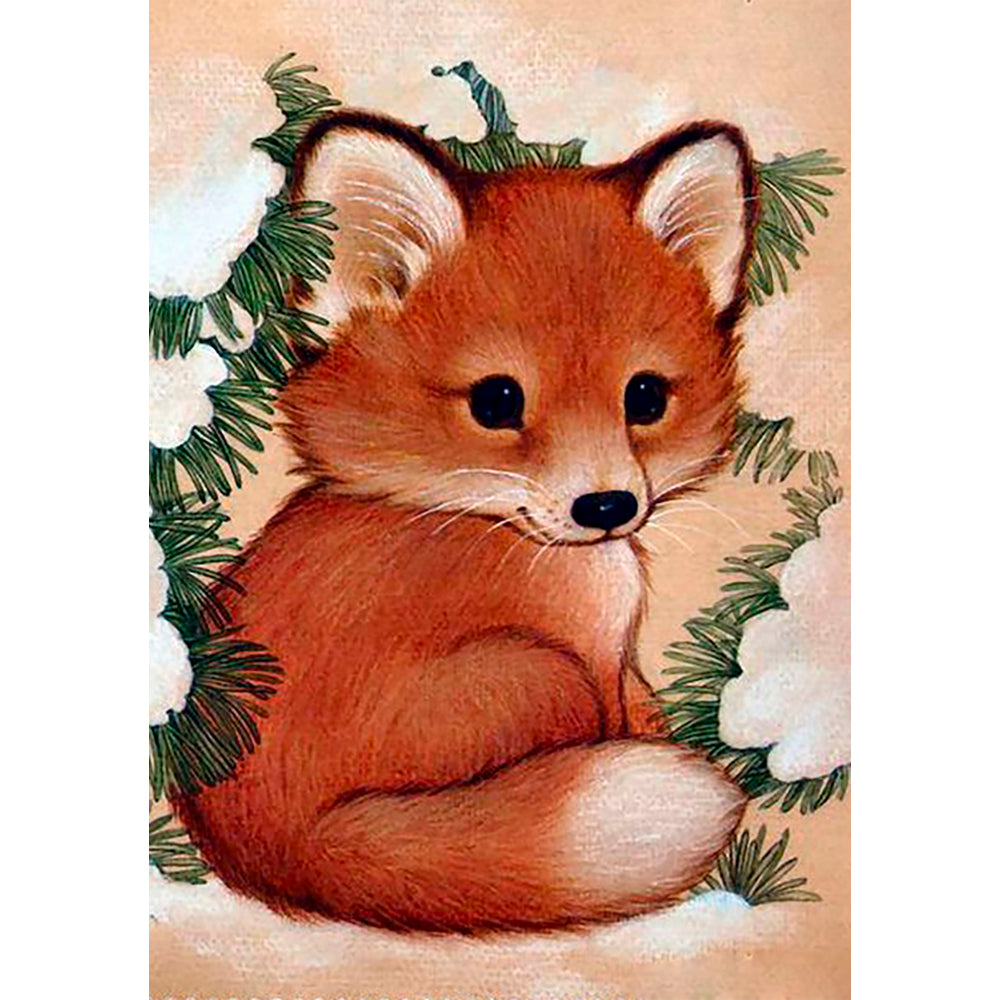 Collection D Art Fox Pup 19x27 Mosaic Kit - D1031