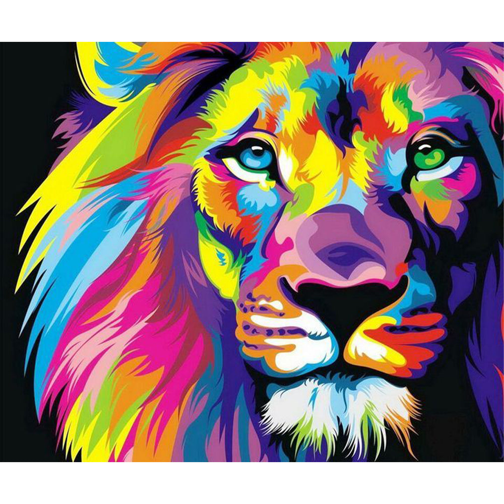 Collection D'Art Mosaic Kit - Rainbow Lion 40x30 - DE444