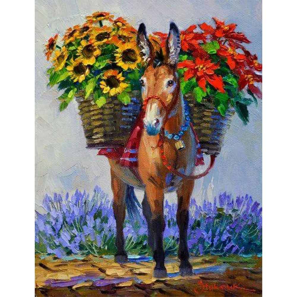 Collection D'Art Mosaic Kit - Donkey 27x38 - D3432