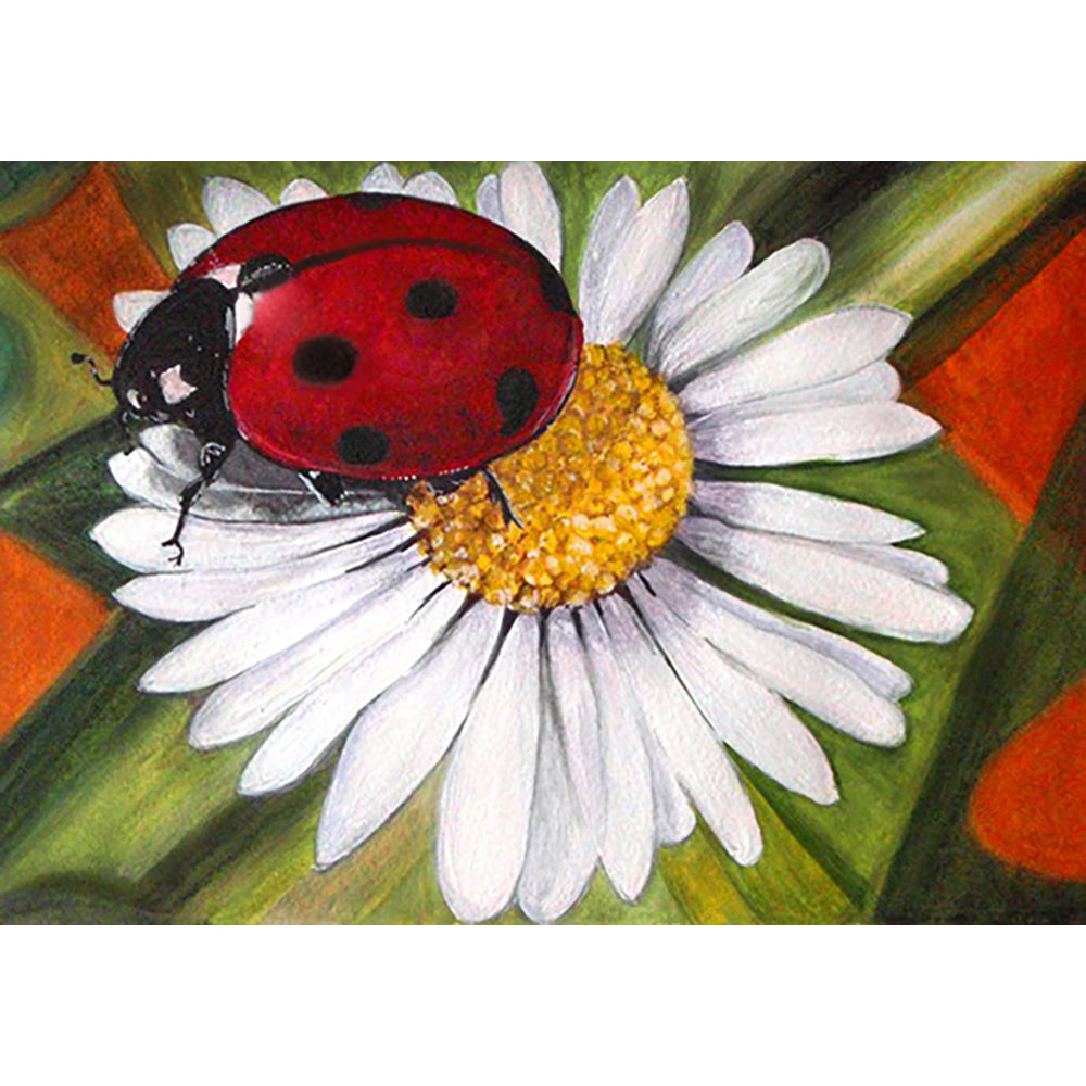 Collection D Art Chamomile and Ladybug 27x19 Mosaic Kit - D4649