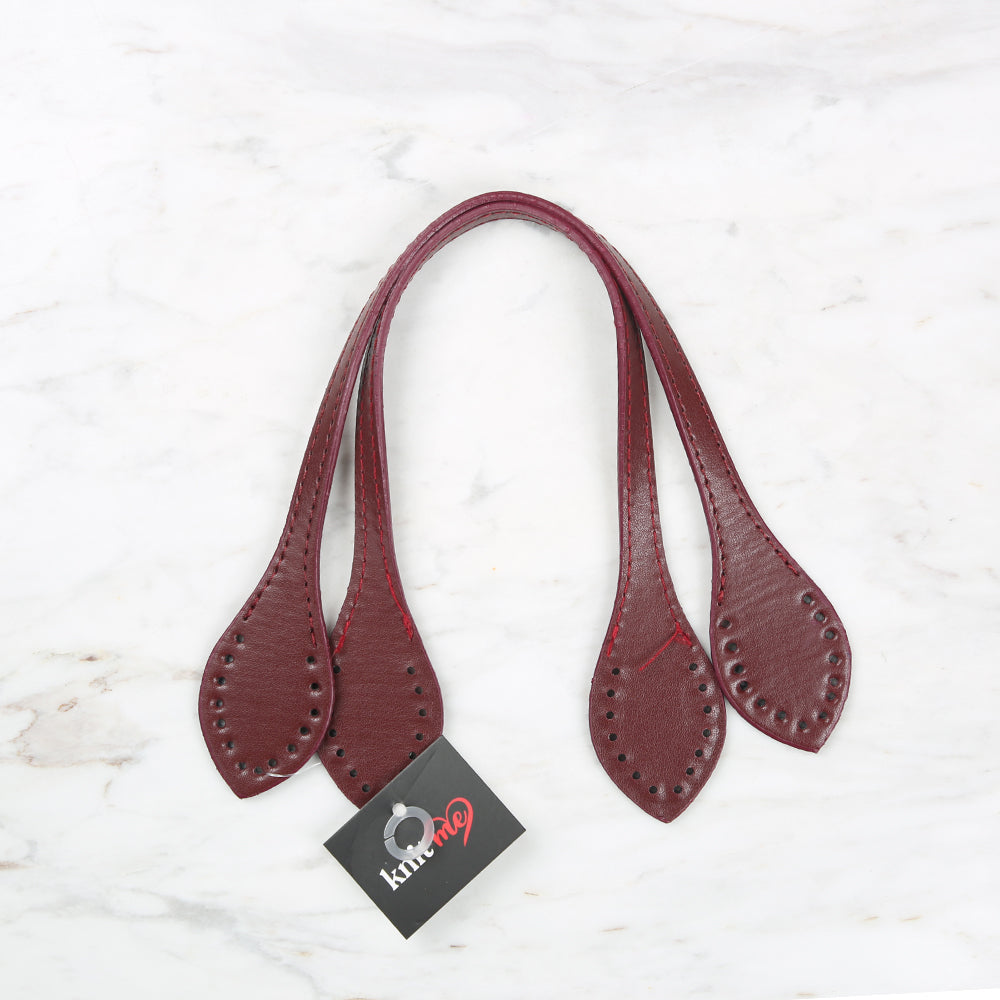 Knitme Dyed Bag Handle 37 cm Claret Red BA-0057