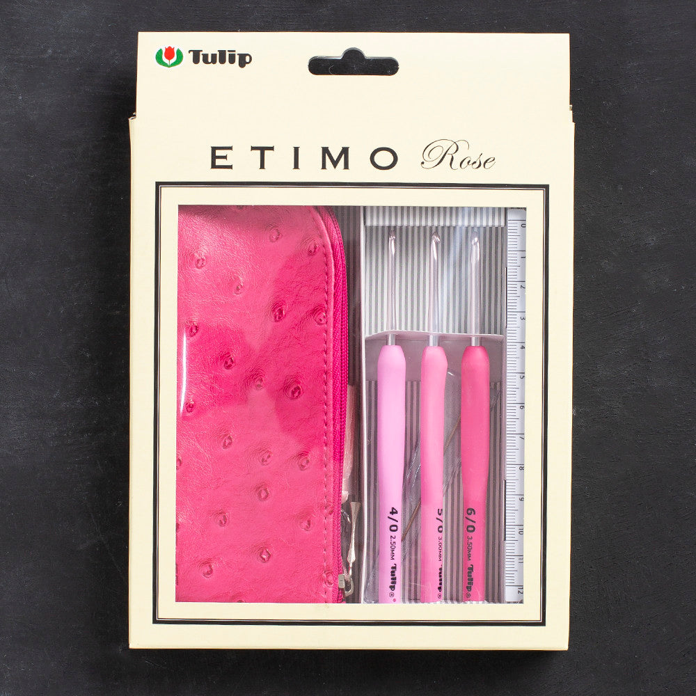 Tulip Etimo Rose Crochet Hook with Soft Cushion  Set - Ter-15e