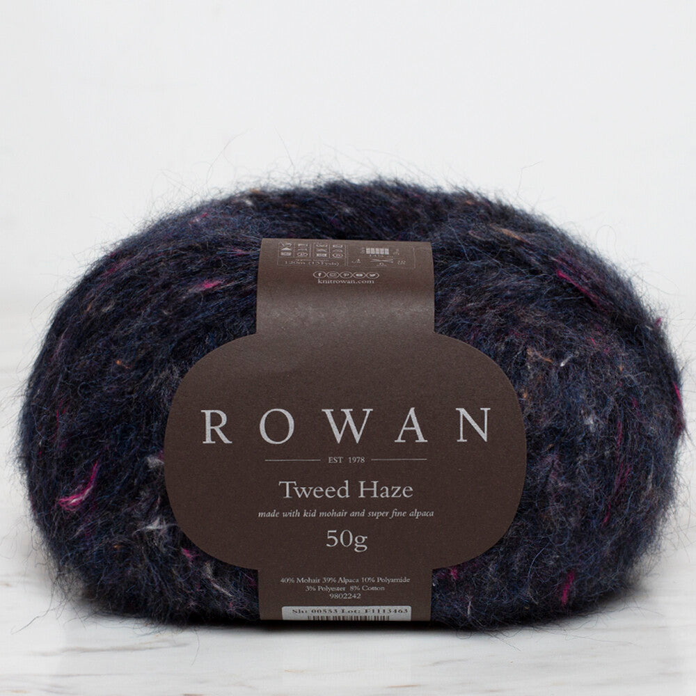 Rowan Tweed Haze 50gr Yarn, Midnight - SH00553