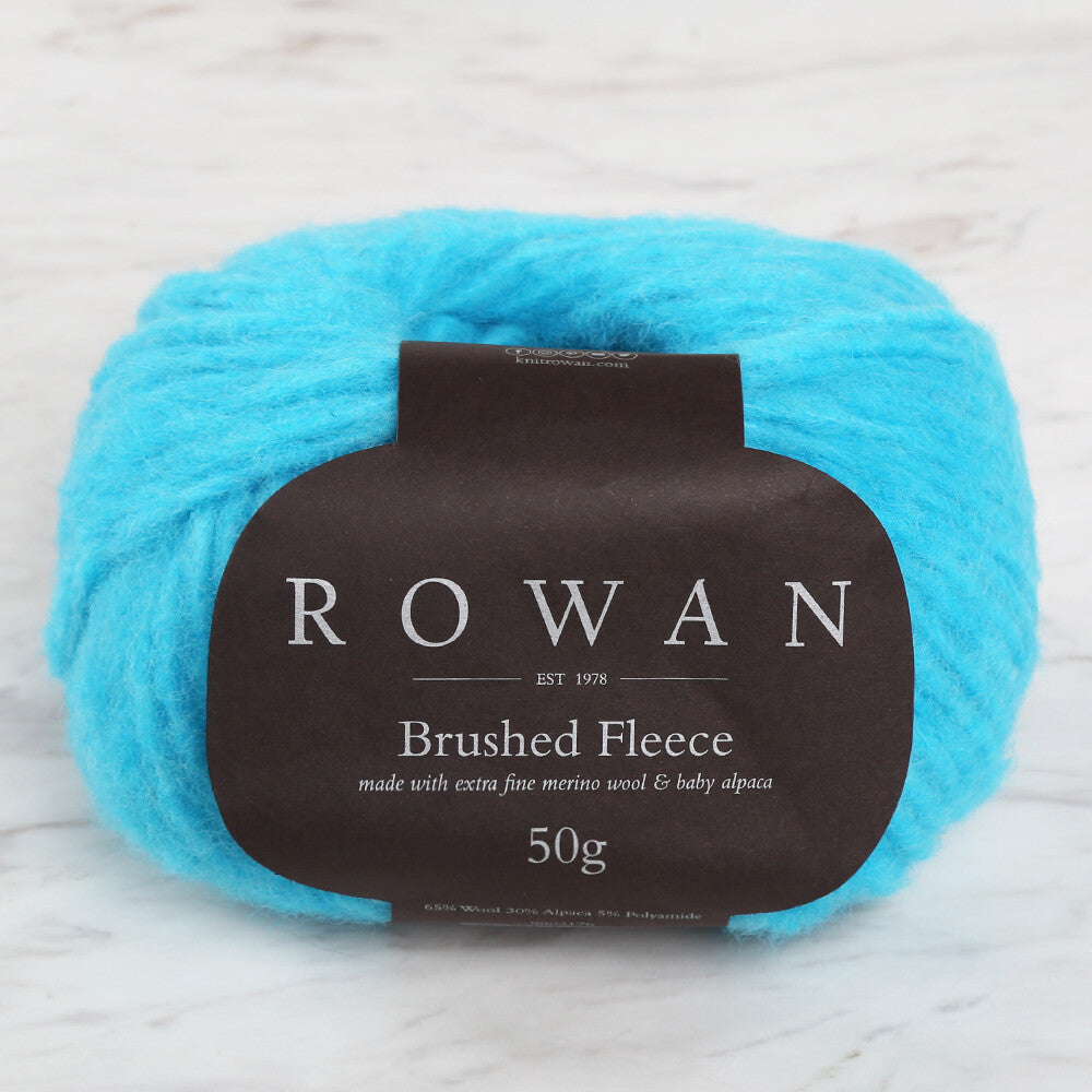 Rowan Brushed Fleece Yarn, Turquoise - 00283
