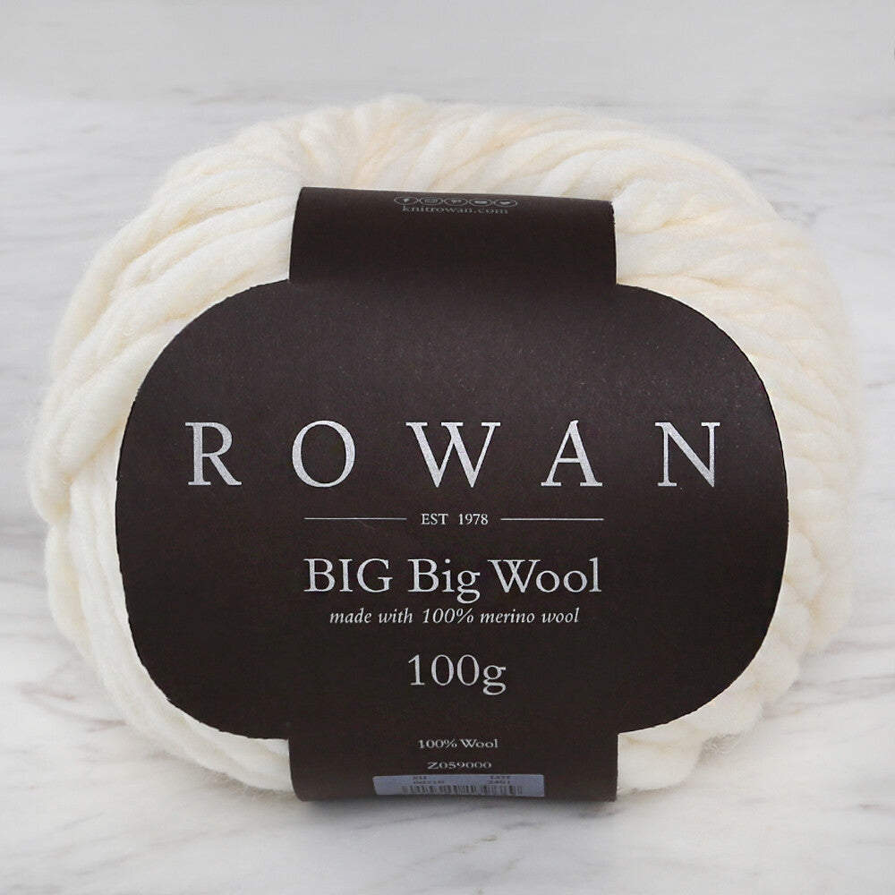 Rowan Big Big Wool Yarn, Cream - 00210