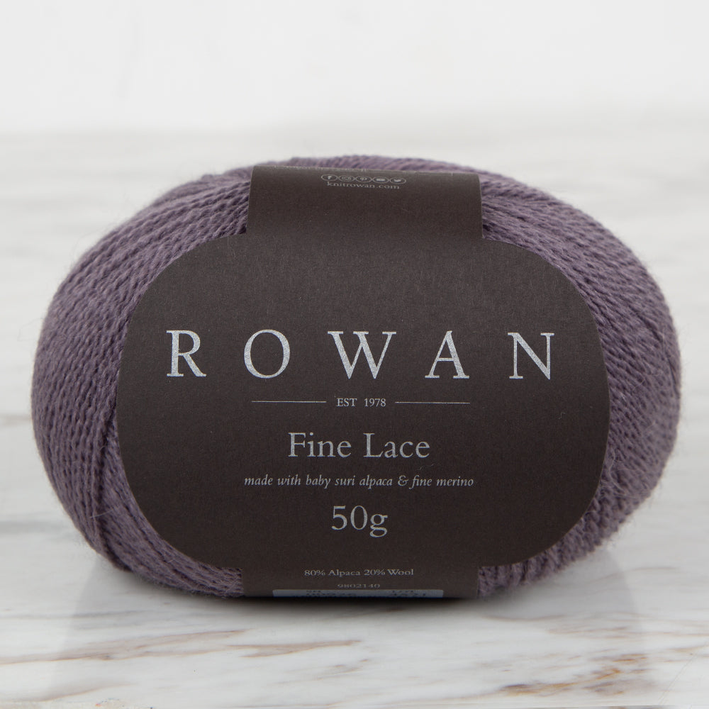 Rowan Fine Lace 50gr Hand Knitting Yarn, Purple - 00926
