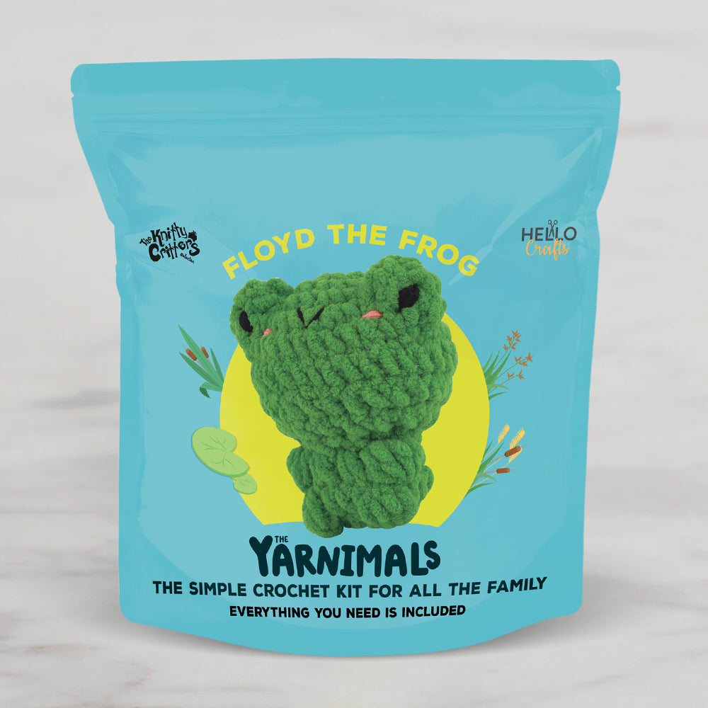 Hello Crafts Yarnımals Amigurumi Kit - Floyd The Frog - YN001